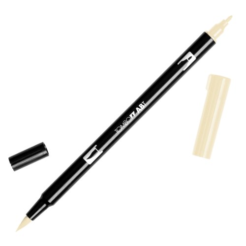 Tombow ABT-990 Fasermaler Dual Brush Pen mit zwei Spitzen, light sand von Tombow