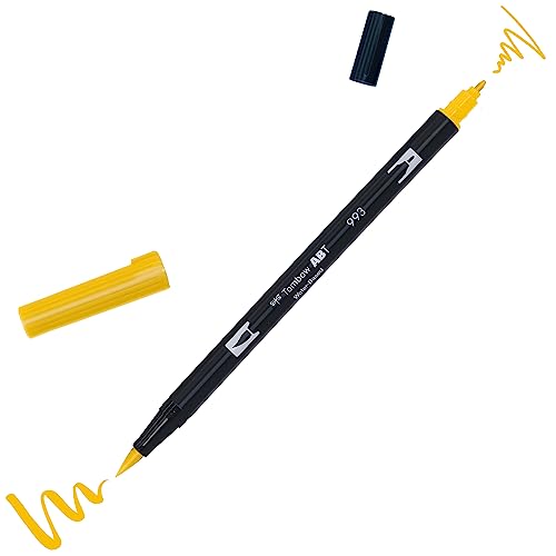 Tombow ABT-993 Fasermaler Dual Brush Pen mit zwei Spitzen, chrome orange von Tombow