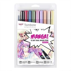 ABT Brush Pen Set Manga Shojo 10teilig von Tombow