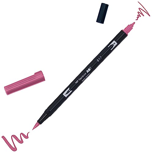 Tombow ABT Dual Brush Pen, ABT-817, Stift mit zwei Spitzen, perfekt fürs Hand Lettering und Bullet Journal, wasservermalbar, 0 von Tombow
