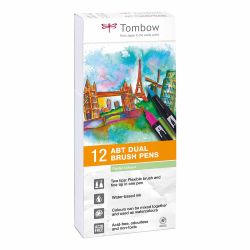 ABT Dual Brush Pen Pastellfarben 12er Set von Tombow