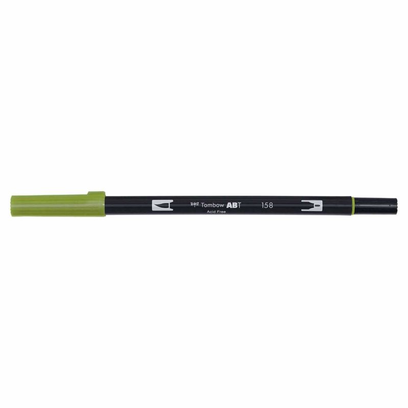 Tombow ABT Dual Brush Pen dark olive 158 von TOMBOW PEN+PENCIL