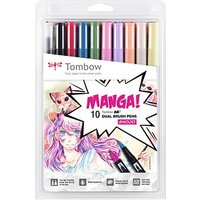 Tombow ABT Manga Shojo Dual Brush-Pens farbsortiert, 1 Set von Tombow