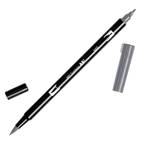 Tombow ABT-N55 Fasermaler Dual Brush Pen mit zwei Spitzen, cool grey 7 von Tombow