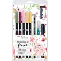 Tombow ABT Floral Brush-Pen-Set farbsortiert, 1 Set von Tombow