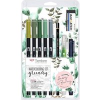Tombow ABT Greenery Brush-Pen-Set farbsortiert, 1 Set von Tombow
