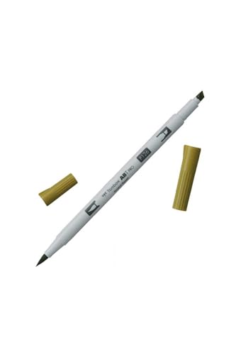Tombow ABTP-126 Alkoholbasierter Marker ABT PRO zwei Spitzen light olive von Tombow