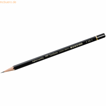 Tombow Bleistift Mono 100 Härtegrad 3B VE=12 Stück von Tombow