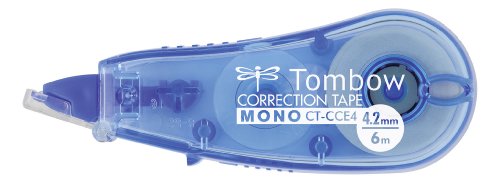 Tombow CT-CCE4-BE Mono CCE Concealer, 4,2 mm x 6 m, blue, transparent blau von Tombow