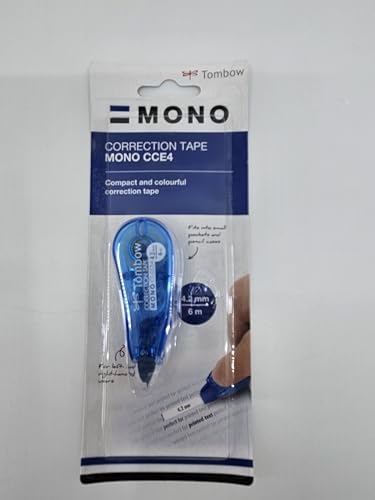 Tombow CT-CCE4-BE Mono CCE Concealer, 4,2 mm x 6 m, blue, transparent blau von Tombow