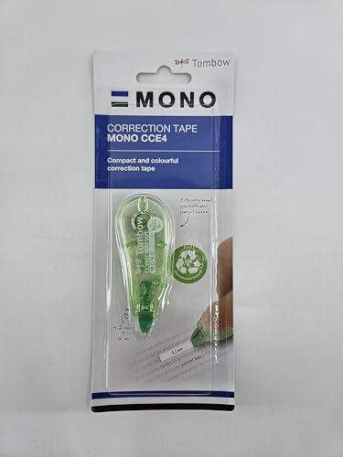 Tombow CT-CCE4 Mini-Korrekturroller, mittiges Abrollen, 4.2 mm x 6 m, geblistert, transparent grün, 4003198403116 Tombow CT-CCE4 Mini-Korrekturroller, mittiges Abrollen, 4.2 mm x 6 m, geblistert, transparent grün, 4003198403116 von Tombow