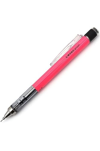 Tombow Druckbleistift MONO graph 07 neonpink - 0,7 mm Strichtstärke, HB, integriertem nachfüllbarem Radiergummi [SH-MG83-R7] von Tombow