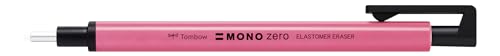 Tombow EH-KUR83 Präzisionsradierer, MONO zero nachfüllbar, runde Spitze neon pink, Durchmesser 2.3 mm von Tombow