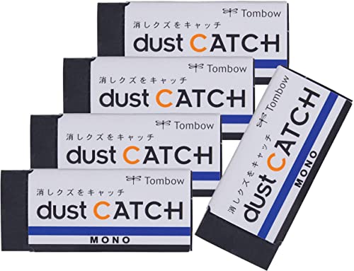 Tombow EN-DC Radierer MONO dust Catch für rückstandsloses Radieren, 19 g (5-Pack) von Tombow