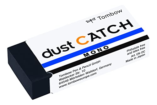 Tombow EN-DC Radierer MONO dust Catch für rückstandsloses Radieren, 19 g von Tombow