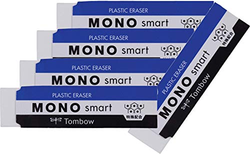 Tombow ET-ST MONO Smart Radierer, fein, 9 g (5er Eco Pack) von Tombow