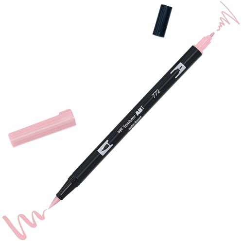 Tombow Fasermaler ABT Dual Brush Pen mit zwei Spitzen, 772 Dusty Rose von Tombow