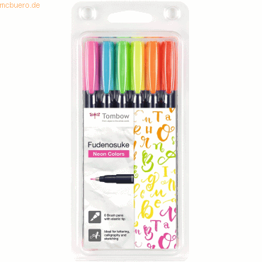 Tombow Fasermaler Brush Pen Fudenosuke weiche flexible Pinselspitze VE Tombow Fasermaler Brush Pen Fudenosuke weiche flexible Pinselspitze VE von Tombow