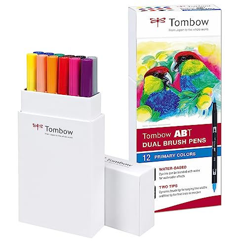 Tombow Fasermaler Dual Brush Pen mit zwei Spitzen 12er Set, primärfarben Tombow Fasermaler Dual Brush Pen mit zwei Spitzen 12er Set, primärfarben von Tombow