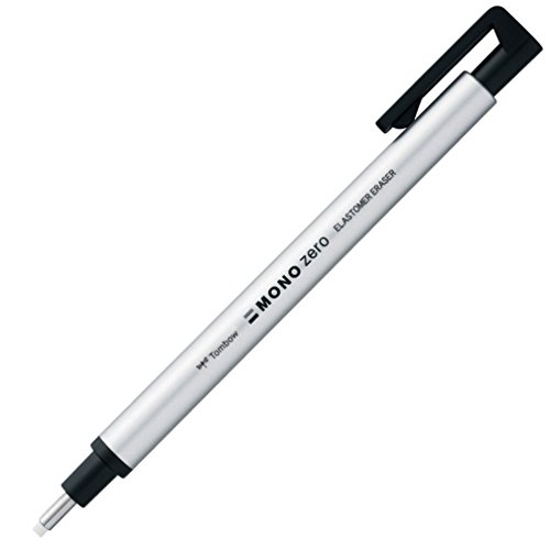 Tombow Radiergummi, Mono Zero Round Shapre Silber (EH-KUR04) von Tombow