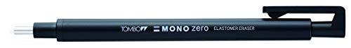 Tombow Halter Radiergummi, Mono Zero Round Sharpe Black (EH-KUR11) von Mono Zero