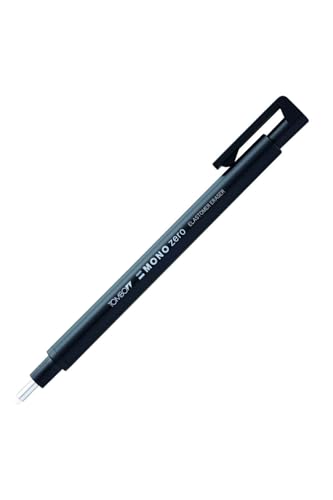 Tombow Halter Radiergummi, Mono Zero Round Sharpe Black (EH-KUR11) von Mono Zero