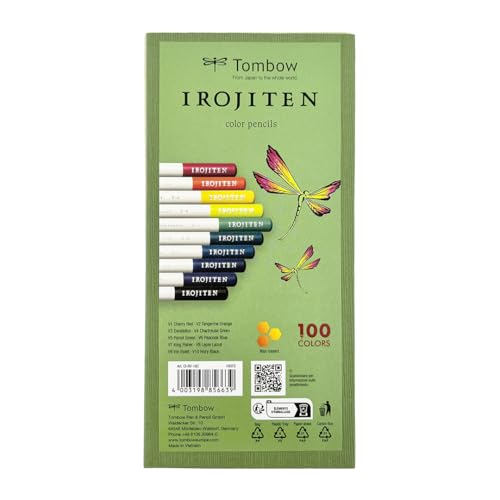 Tombow IROJITEN Künstlerbuntstifte 10er-Set, Kräftige Farben, wachsbasierte Mine für sanfte Farbverläufe, hochwertige Verpackung Tombow IROJITEN Künstlerbuntstifte 10er-Set, Kräftige Farben, wachsbasierte Mine für sanfte Farbverläufe, hochwertige Verpackung von Tombow