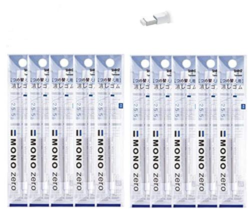 Tombow Mono zero-Stift-Stil Radiergummi (20 Refills, 2,5 mm Rechteck Spitze) von Tombow