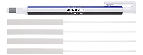 Tombow Präzisionsradierer MONO zero Eckig + 2x Refill von Tombow