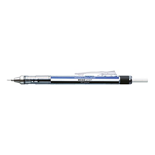 Tombow SH-MG Druckbleistift Mono graph mit Metallspitze, weiß/blau/schwarz Tombow SH-MG Druckbleistift Mono graph mit Metallspitze, weiß/blau/schwarz von Tombow