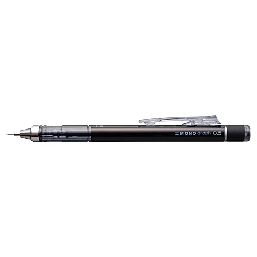 Tombow SH-MG11 Druckbleistift Mono graph mit Metallspitze, schwarz von Tombow