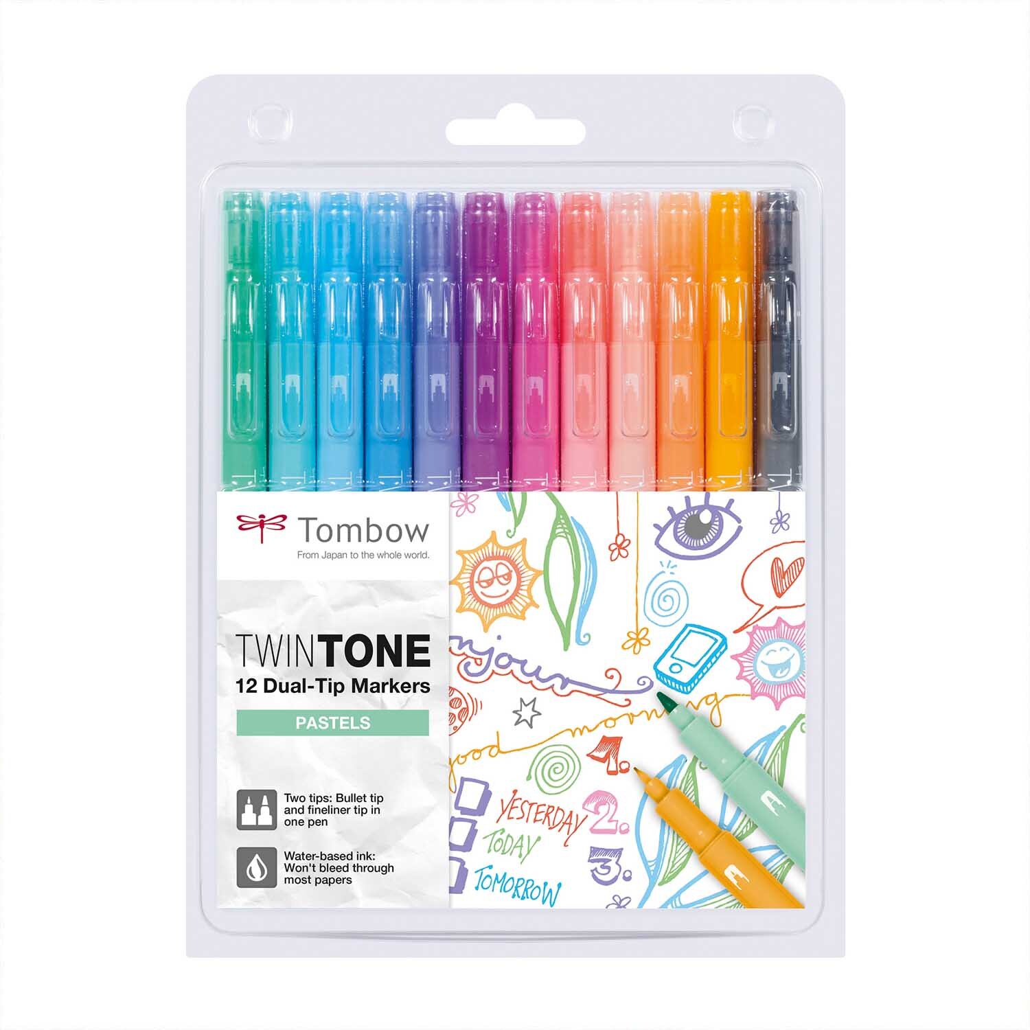 TwinTone Pastels 12 Stück von Tombow