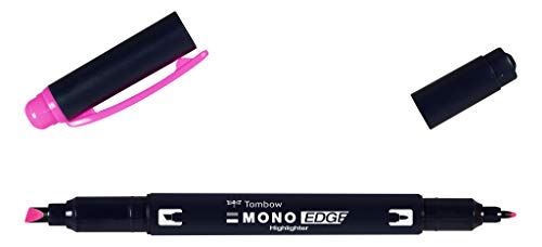 Tombow WA-TC90 Textmarker MONO edge mit Keil- und Rundspitze pink, 180 x 10 x 2 cm von Tombow