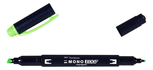 Tombow WA-TC92 Textmarker MONO edge mit Keil- und Rundspitze green, 180 x 10 x 2 cm von Tombow