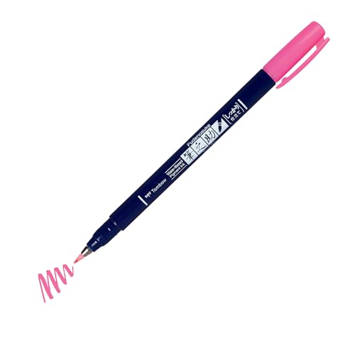 Tombow ws-BH90 Brush Pen Fudenosuke neonpink, Harte Spitze von Tombow