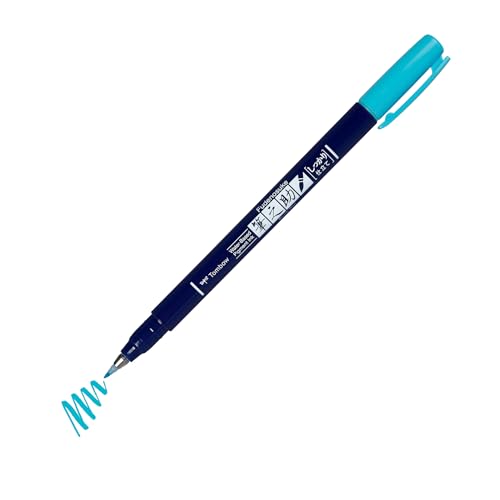 Tombow ws-BH96 Brush Pen Fudenosuke Neonblau, Harte Spitze von Tombow