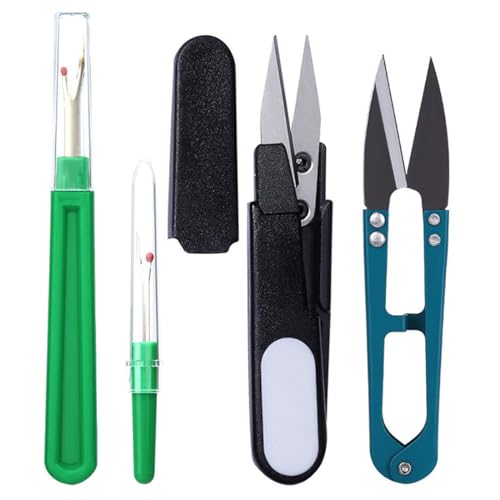 Tomedeks 2 Stück Nahttrenner,2 Drahtschneider, Nähzubehör, Nahttrenner, Nahttrenner-Set mit Schutzkappe, Großer/Kleiner Nahttrenner mit Fadenabschneider-Schere,auftrenner für nähte Tomedeks 2 Stück Nahttrenner,2 Drahtschneider, Nähzubehör, Nahttrenner, Nahttrenner-Set mit Schutzkappe, Großer/Kleiner Nahttrenner mit Fadenabschneider-Schere,auftrenner für nähte von Tomedeks