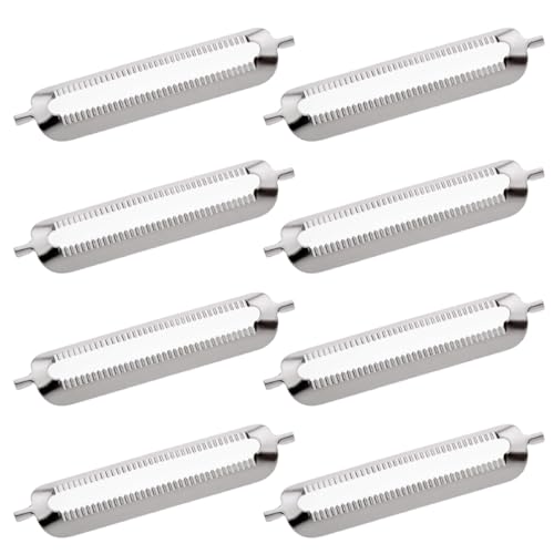 Tomedeks Sparschäler, 8 Stück Schäler Ersatzklinge, Famos Sparschäler, Edelstahl, Silber, Kinderleichte Installation (56 * 13mm) von Tomedeks
