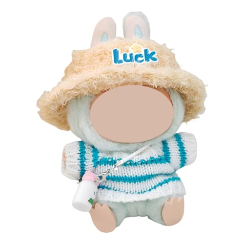 Tomedeks Kleidung für Puppe, Kleidung für 17 cm Plüsch, Kuscheltier-Outfit, stilvolle Kleidung, nur Kleidung, Pullover, Hoodie, DIY, Geschenke für Kinder (blau) von Tomedeks