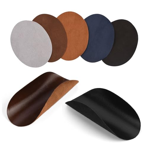 10PCS Elbow Patches, Oval Shape Knee Patches PU Leather Sewing Repair Elbow Clothing Appliques for T Shirt Jacket Accessories ﻿ von Tomedny