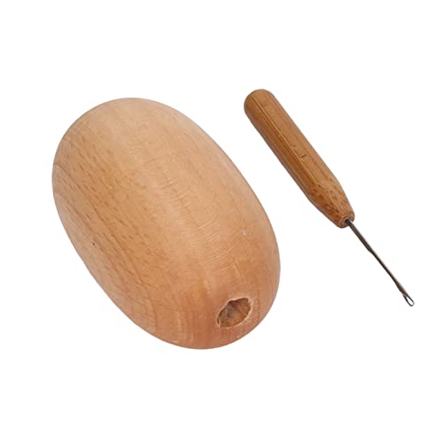 Darning Egg, Darning Mushroom Tools Sewing Tool with Large Eye Needles for Socks Clothes Adults DIY Home Sewing von Tomedny