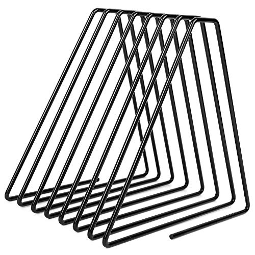 Datei Ordner Racks, 2pcs Triangle Desk Organisatoren Datei Ordner Stand Desktop Buch Organizer Metal Wire Desktop Book Rack für Bürohaus (Schwarz) von Tomedny