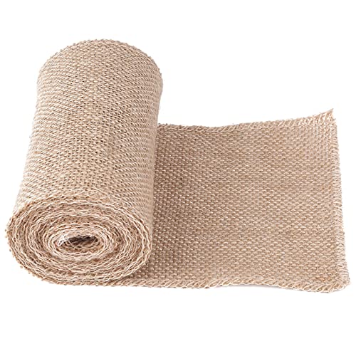 Sackleinenband, dekorative Jute -Band -Sackleinenrolle für Handwerk wiederverwendbare Handwerksrolle für Verpackung, Hochzeitsdekorationen, DIY und Gartenprojekte (Breite 15 cm, Länge 3 Meter) von Tomedny