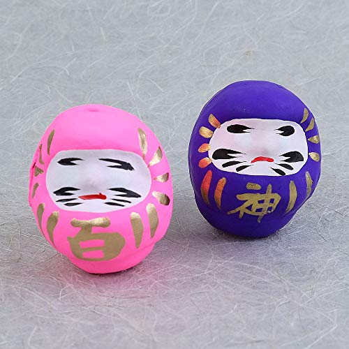 Tomizawa Daruma Set 4,5 cm pink+violett, aus Japan Tomizawa Daruma Set 4,5 cm pink+violett, aus Japan von Tomizawa