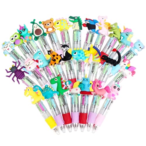 30 Stück 4 Farben Cartoon Kugelschreiber, Geburtstagsgeschenke für Kinder Ostergeschenke Kleinigkeiten für Kinder, Regenbogenstifte für Studenten Geschenk 30 Stück 4 Farben Cartoon Kugelschreiber, Geburtstagsgeschenke für Kinder Ostergeschenke Kleinigkeiten für Kinder, Regenbogenstifte für Studenten Geschenk von Tomkity