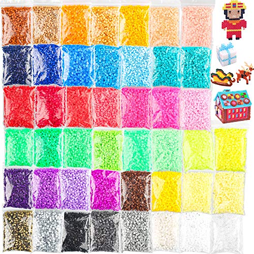 Tomorotec 36000 Stück 5 mm Bügelperlen Set, 45 Farben, Assortierte Multicolor Perlen für Kinder Geschenk Bastelideen, DIY Kreativset mit Bügelpapier, Perfekt für Schmuck, Deko, 3D Modelle und mehr Tomorotec 36000 Stück 5 mm Bügelperlen Set, 45 Farben, Assortierte Multicolor Perlen für Kinder Geschenk Bastelideen, DIY Kreativset mit Bügelpapier, Perfekt für Schmuck, Deko, 3D Modelle und mehr von Tomorotec