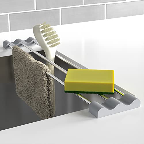 Tomorotec Abtropfgestell für Geschirrtücher Flaschen Bürsten Küchenspüle Zubehör über Spüle Verstellbarer Geschirrtuchhalter Hitzebeständig Spülbecken Rack Edelstahl Silikon Slim Erweiterbar Tomorotec Abtropfgestell für Geschirrtücher Flaschen Bürsten Küchenspüle Zubehör über Spüle Verstellbarer Geschirrtuchhalter Hitzebeständig Spülbecken Rack Edelstahl Silikon Slim Erweiterbar von Tomorotec