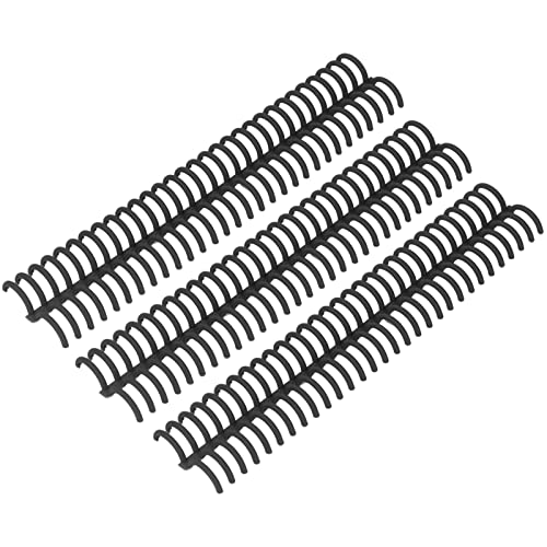 10 Stück Kunststoff Bindekämme, 22mm Durchmesser 30 Löcher Spiralbindungsrücken Buchbinder für die Herstellung von Dokumenten, Notizbüchern, Dateien, Alben (Black) von Tomotato