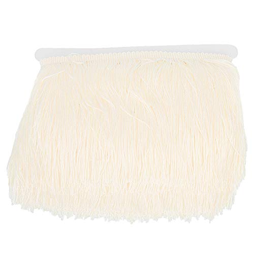10 Yards Quaste Fransenborte, 14cm Breite Polyester Langfranter Quasten für DIY Nähtätigkeit Kleidung Vorhänge Dekor (Golden) von Tomotato