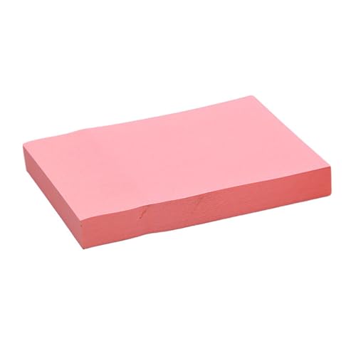 3x2in helle Sticky -Noten, 100 Blätter starke Selbstklebernotenpolster, Klebstoff -Memo -Pfosten, Sticky Notes Masse für Home Office School Arbeit, Anzug für vertikale (Fluoreszenztyp Pink) von Tomotato